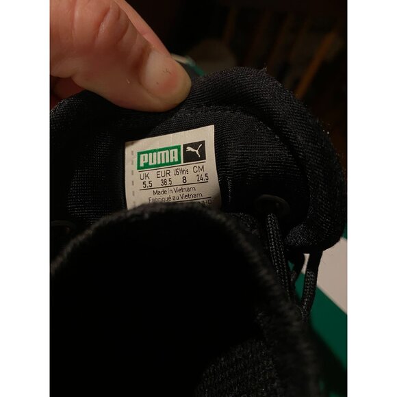 PUMA Tsugi Shinsei Metallic Black Rose Gold Running Shoe Women sz 8 - Picture 7 of 9